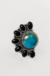 Stellan Ring | Black Onyx + Turquoise