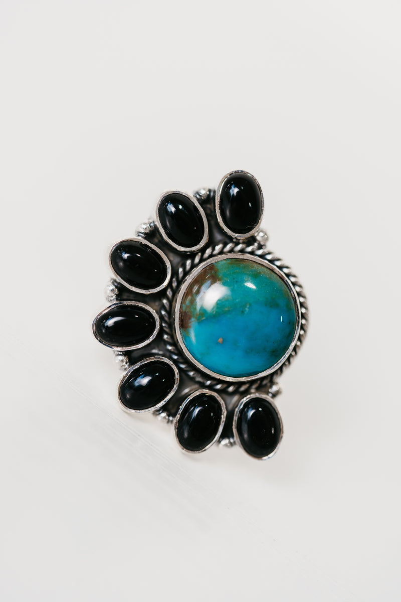 Stellan Ring | Black Onyx + Turquoise