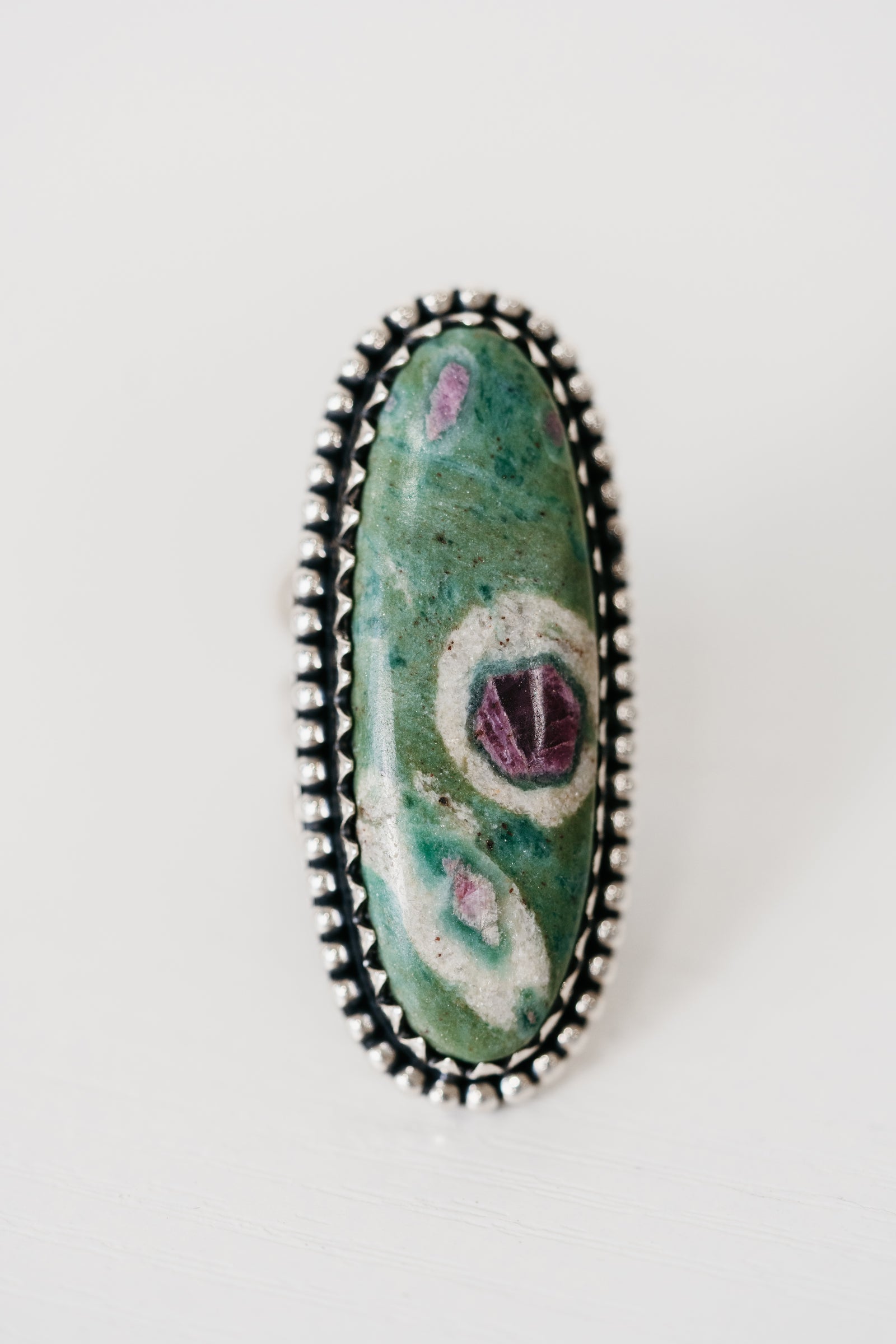 Shelly Ring | Ruby Zoisite