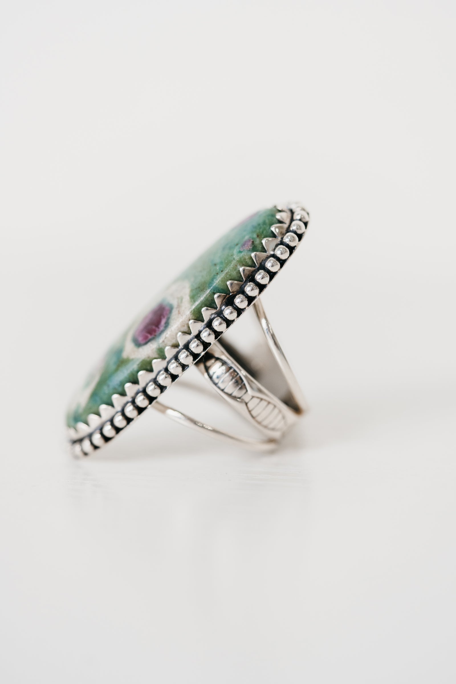 Shelly Ring | Ruby Zoisite
