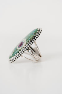 Shelly Ring | Ruby Zoisite