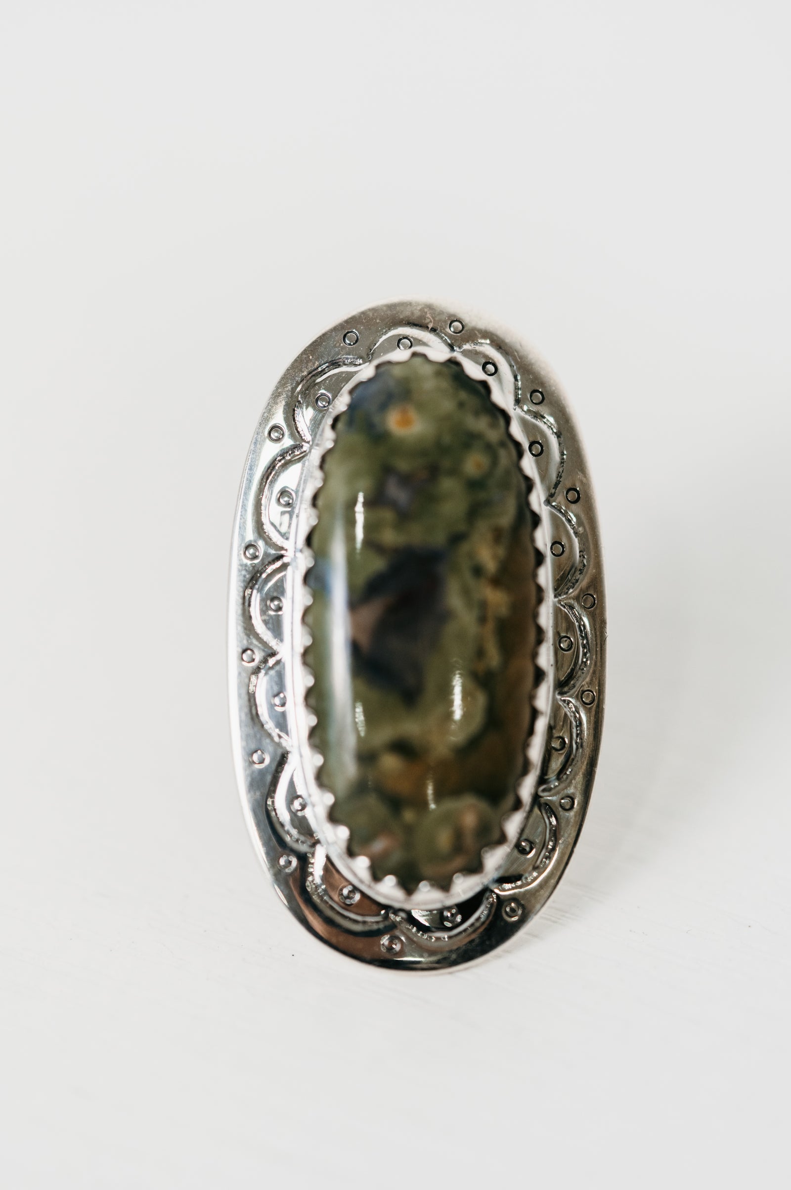 Sojourner Ring | Rainforest Jasper