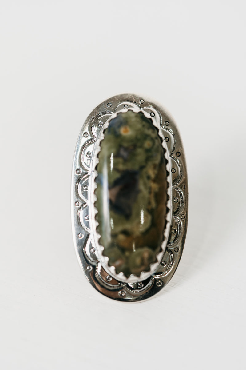 Sojourner Ring | Rainforest Jasper