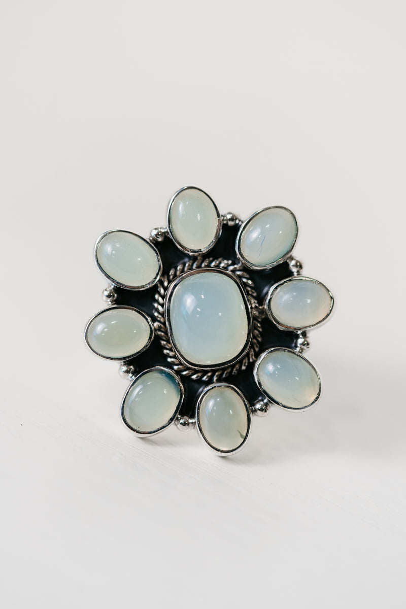 Lamont Ring | Aqua Chalcedony
