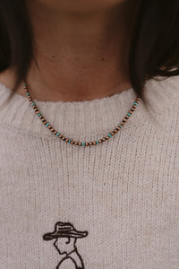 Myla Necklace | Copper + Turquoise
