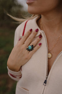 Stellan Ring | Black Onyx + Turquoise