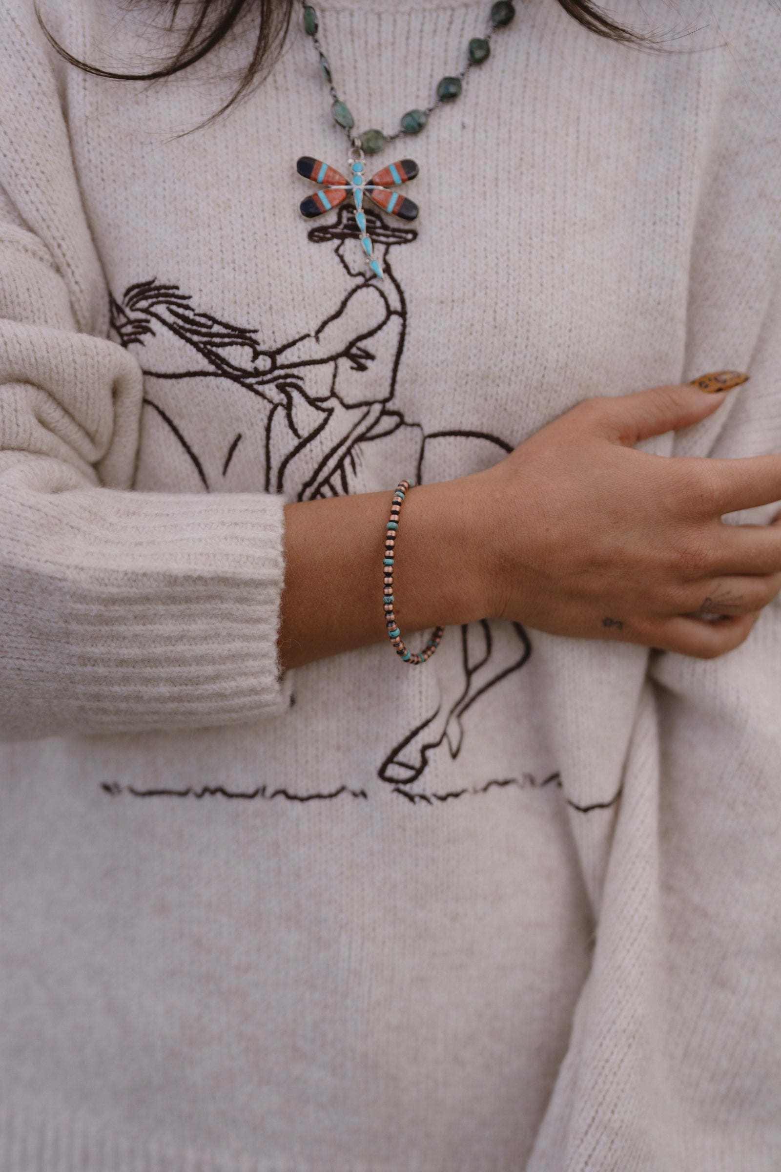 Myla Bracelet | Copper + Turquoise