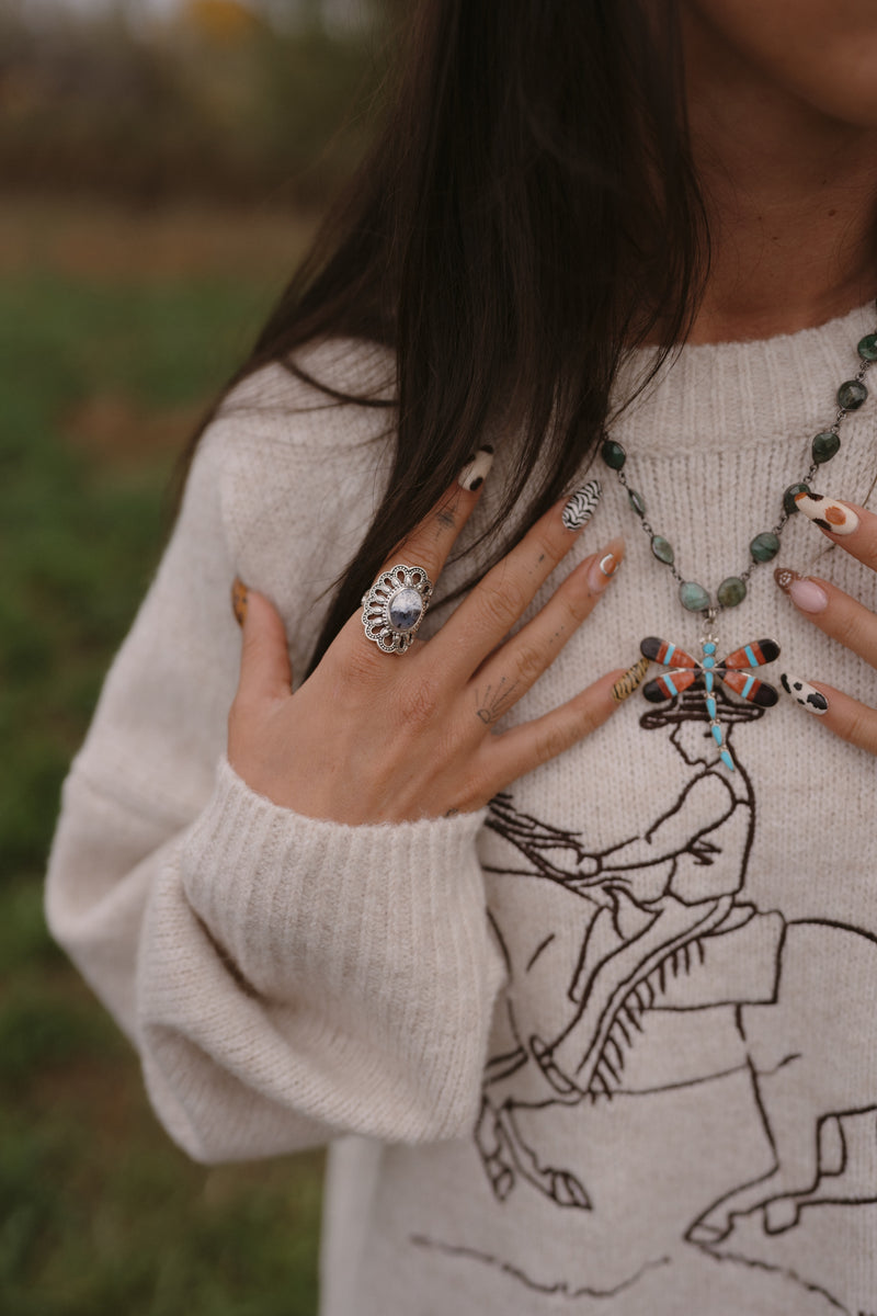 Amantha Ring | Dendritic Opal