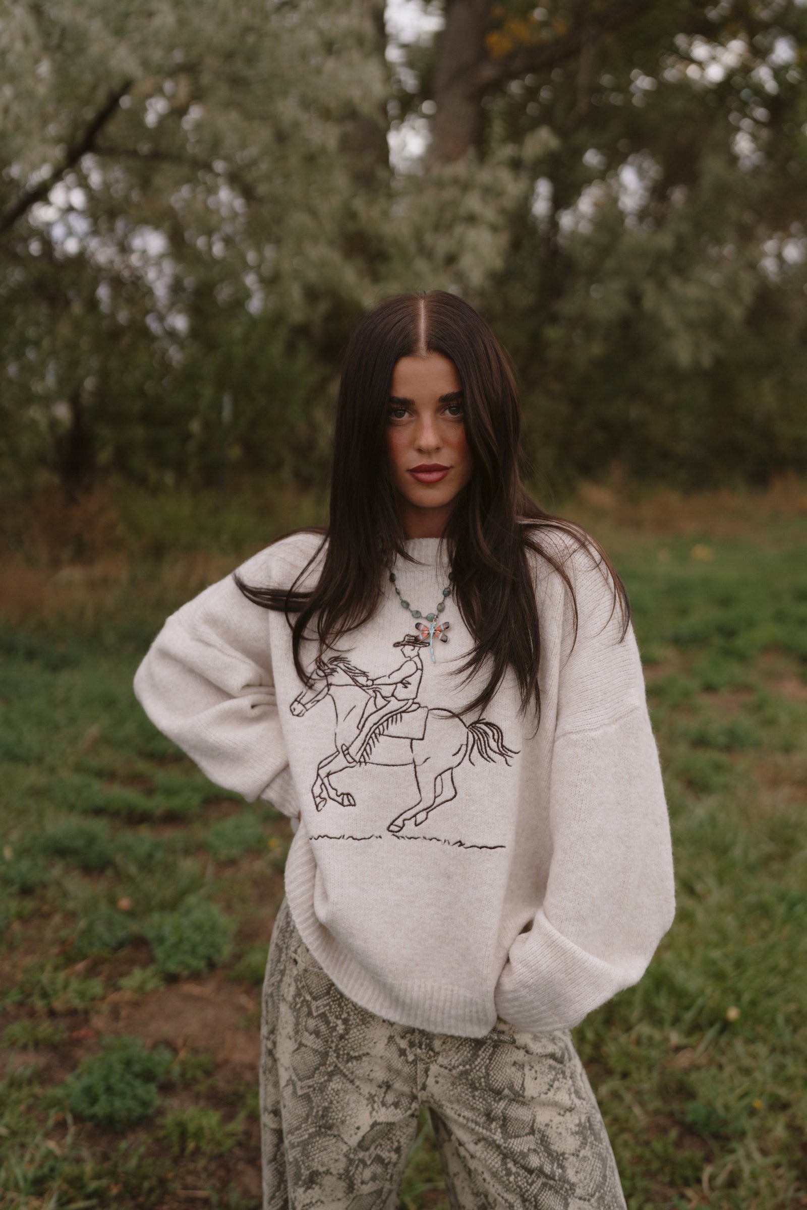 Run Away Cowboy Sweater