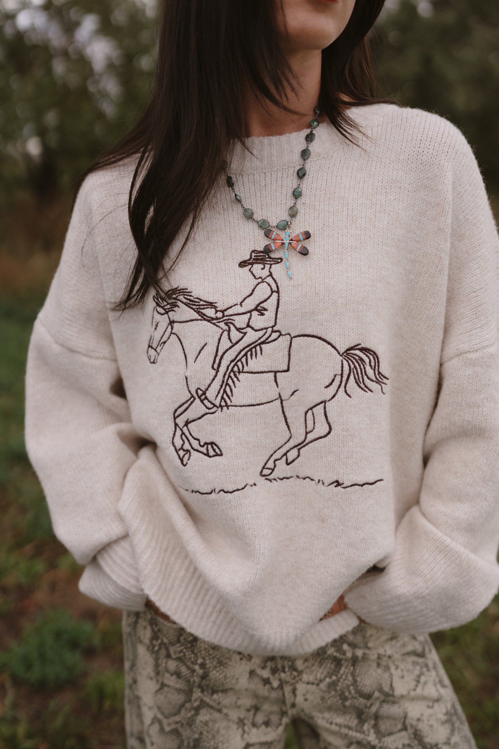 Run Away Cowboy Sweater