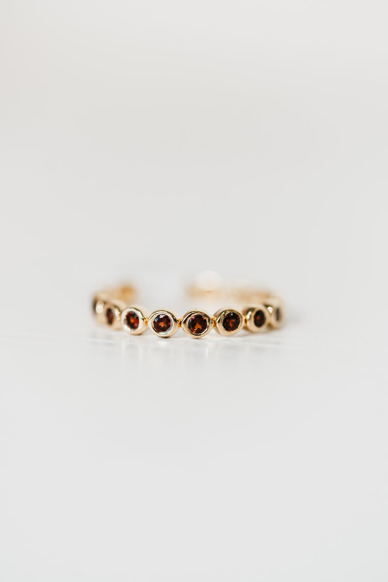 Waterfall Ring | Red Garnet