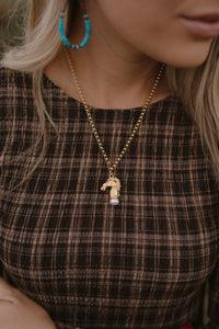 Golden Knight Necklace