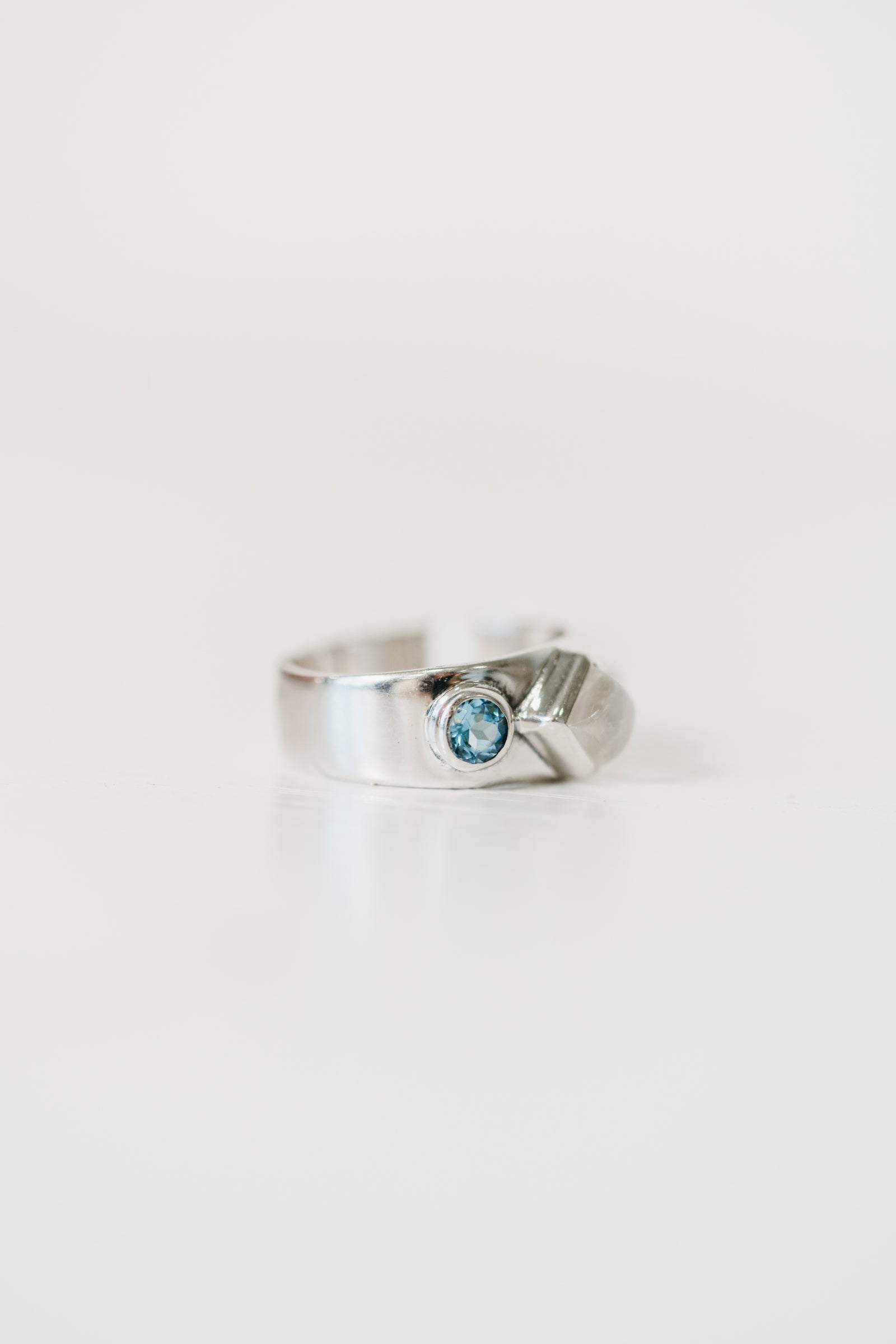 Sparks Fly Ring | Moonstone + Blue Topaz