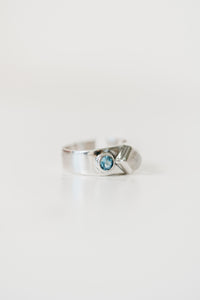 Sparks Fly Ring | Moonstone + Blue Topaz