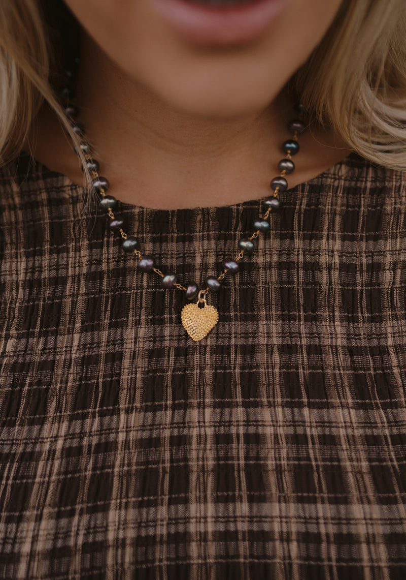 Purple Hearts Necklace