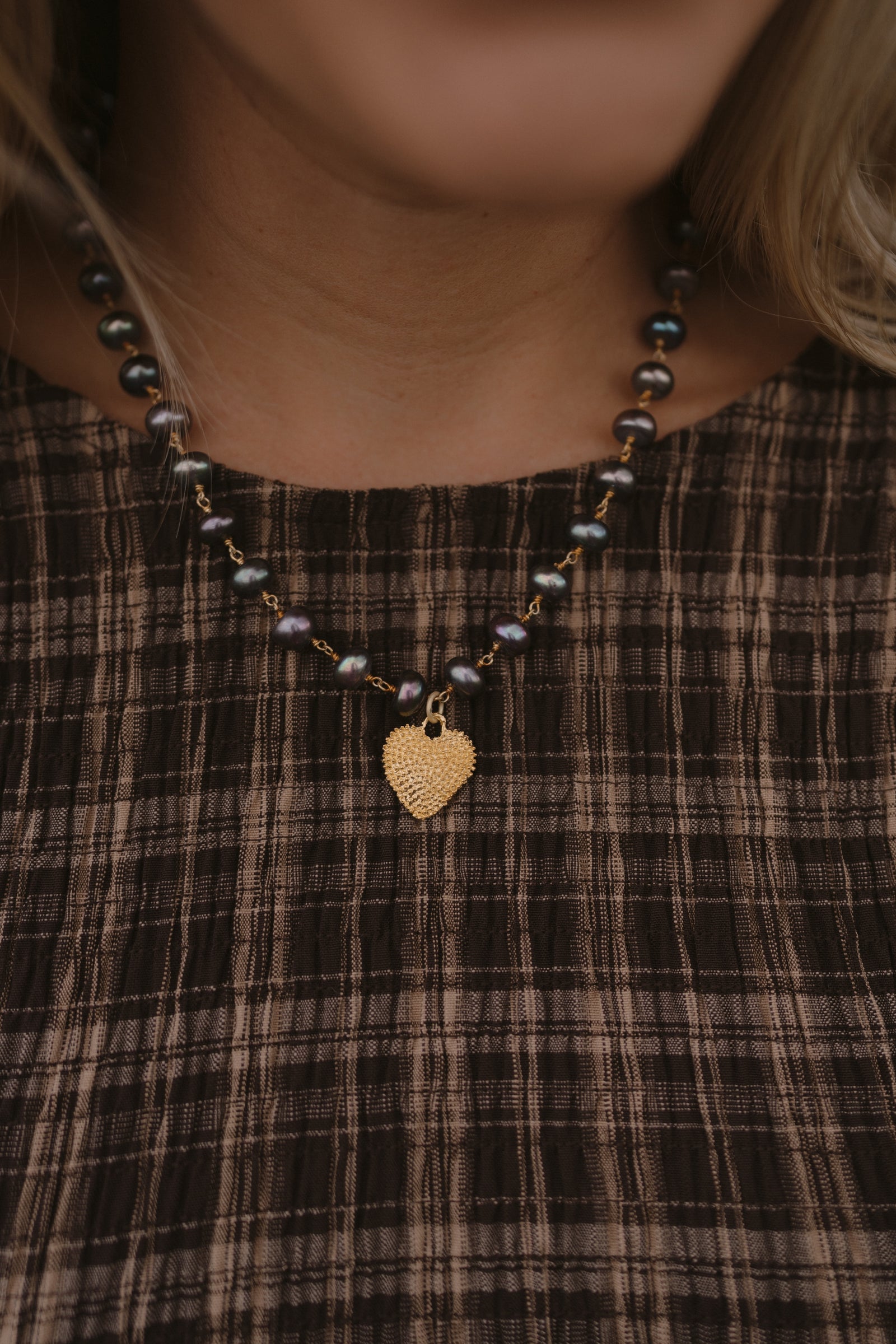 Purple Hearts Necklace