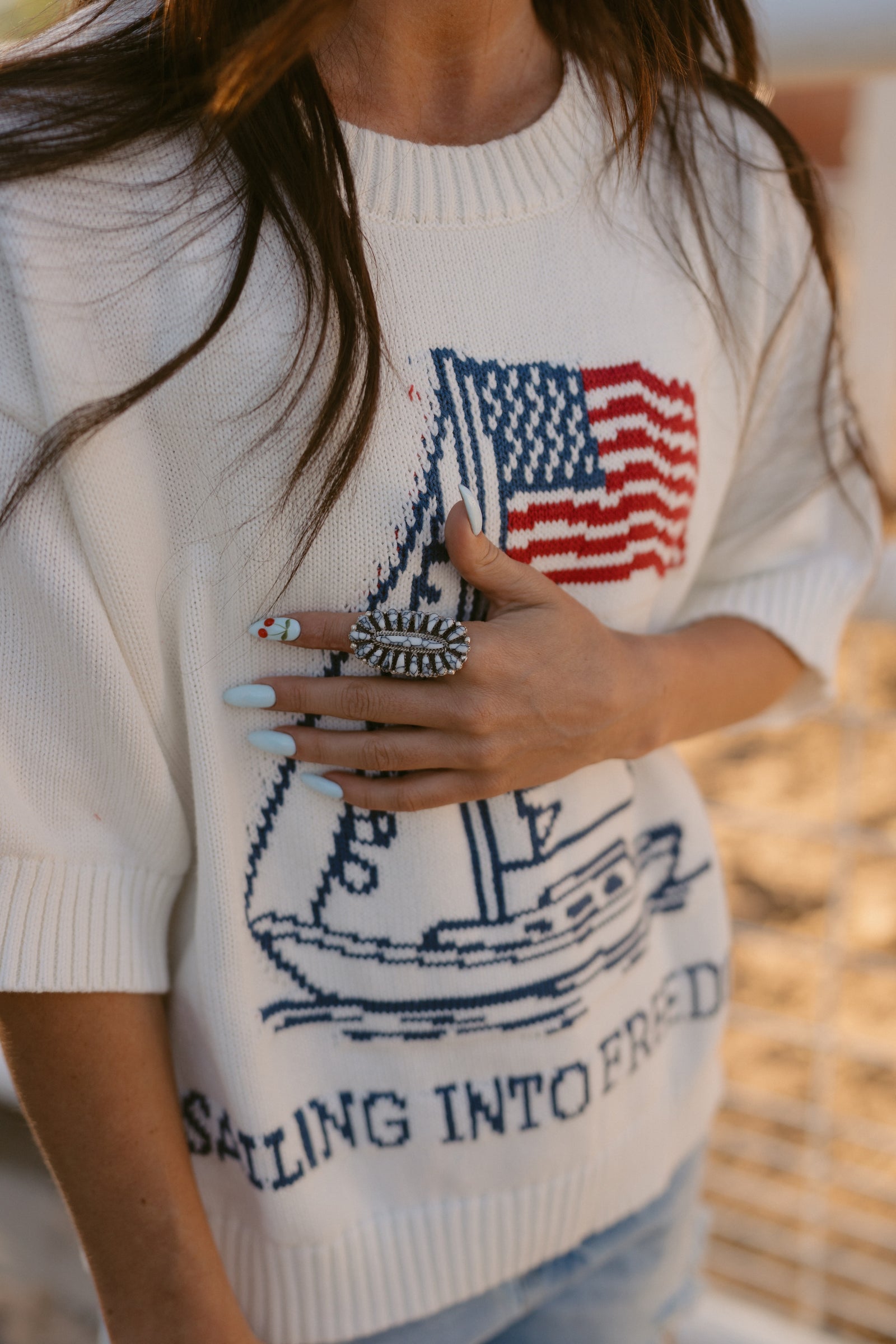 Large Tiff Ring | White Buffalo