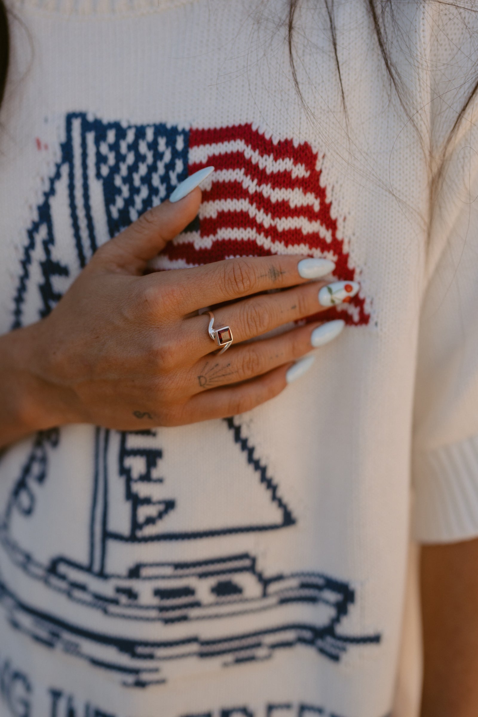 Leona Ring | Red Garnet