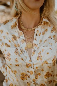 Big Gold Bee Necklace | #2