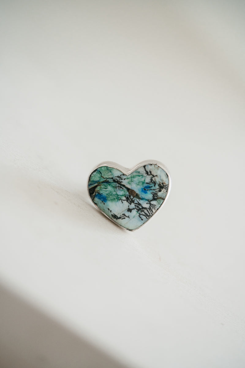 Heart Ring | Russian Azurite