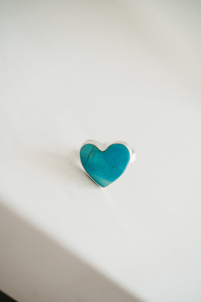 Heart Ring | Shattuckite