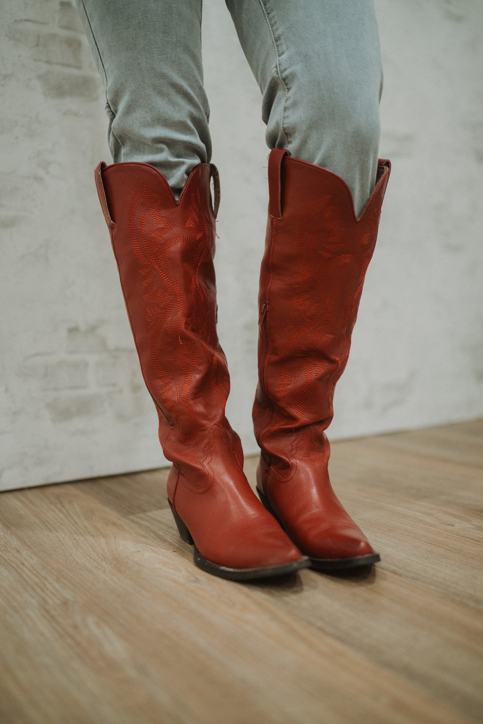 Ruby Red Boots