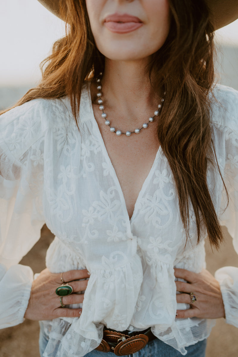 Eliza Necklace | Gun Metal