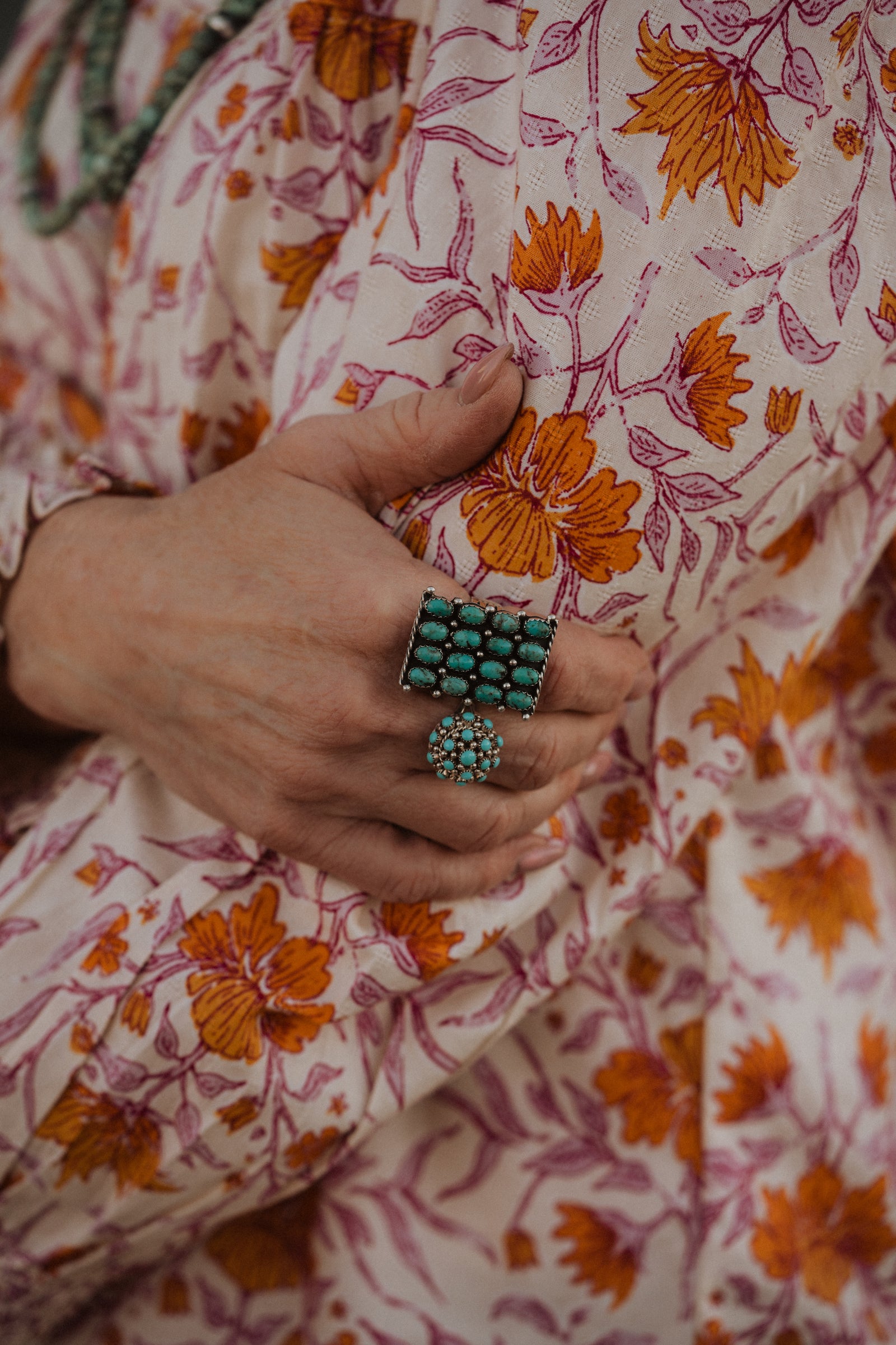 Madeline Cluster Ring | Turquoise - FINAL SALE
