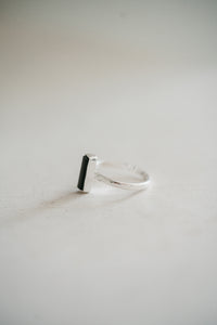 Eddison Ring | Small Vertical | Green - FINAL SALE