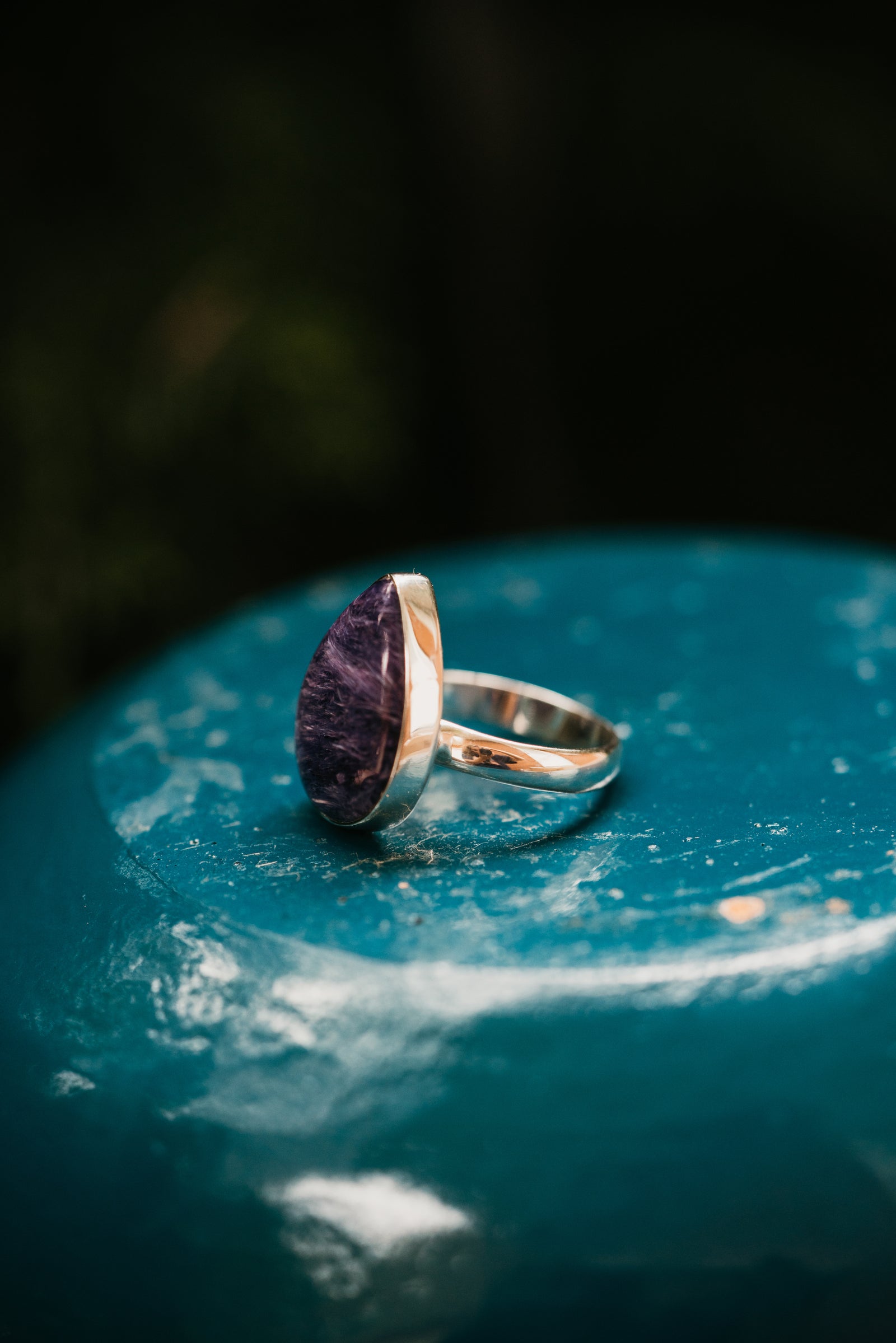 Sunny Ring | #1 | Purple Charoite - FINAL SALE