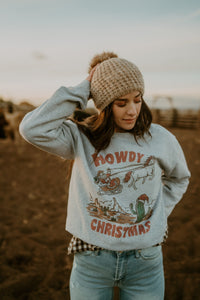 Howdy Christmas Sweatshirt + Extended Sizing