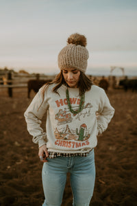 Howdy Christmas Sweatshirt + Extended Sizing