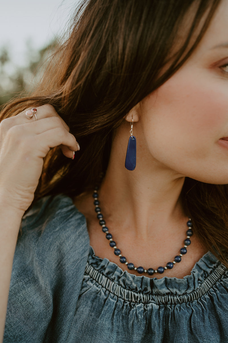Angie Earrings | Blue Lapis - FINAL SALE