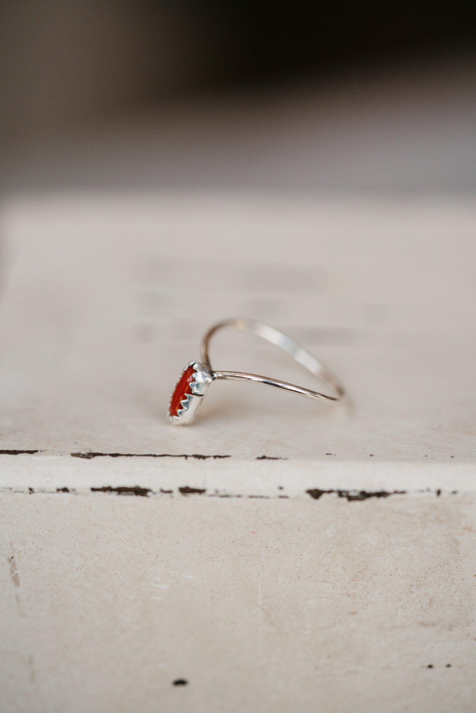 Rosie Point Ring | Coral