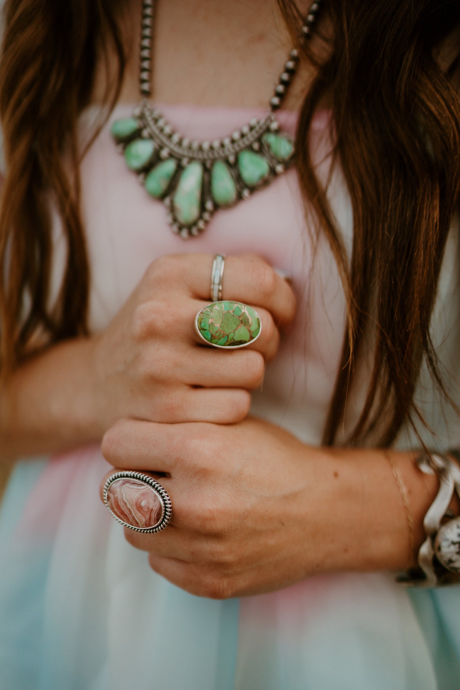 Single Bar Ring | White Opal - FINAL SALE