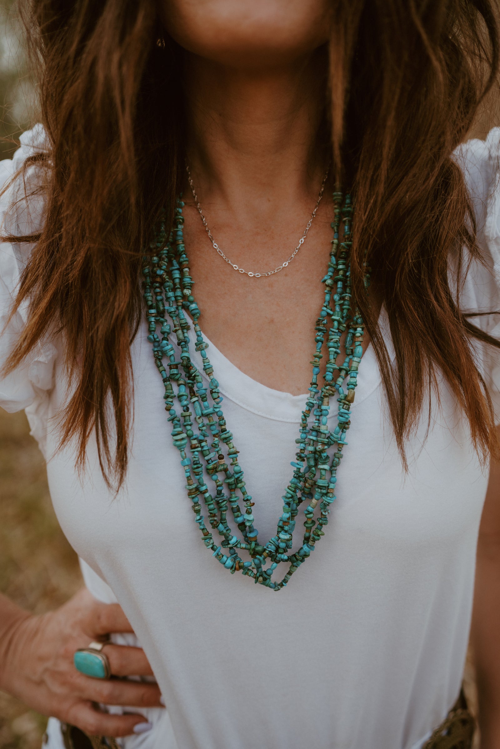 Bonzai Necklace| Turquoise Chippy - FINAL SALE
