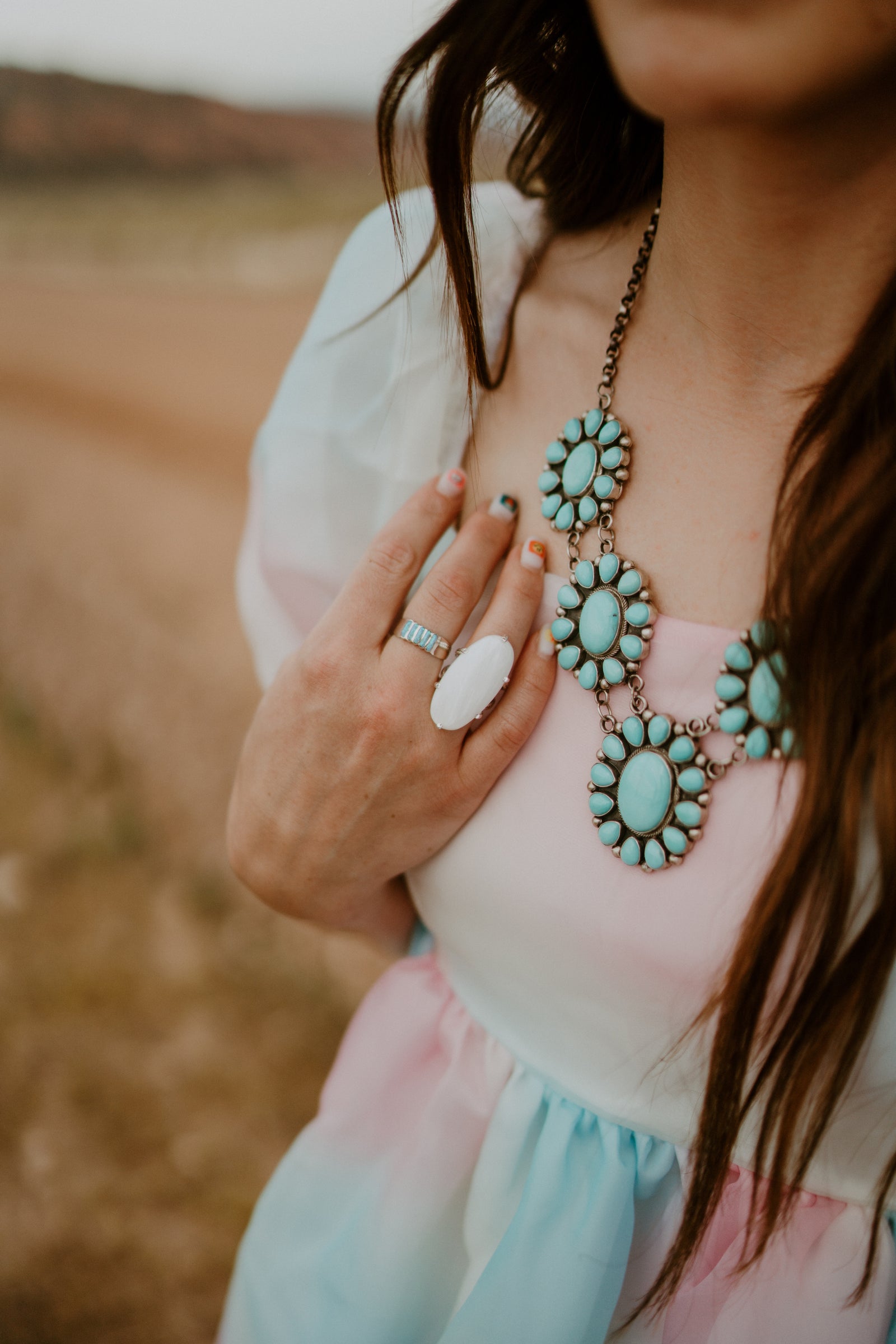 Lynn Ring | White Scolecite - FINAL SALE