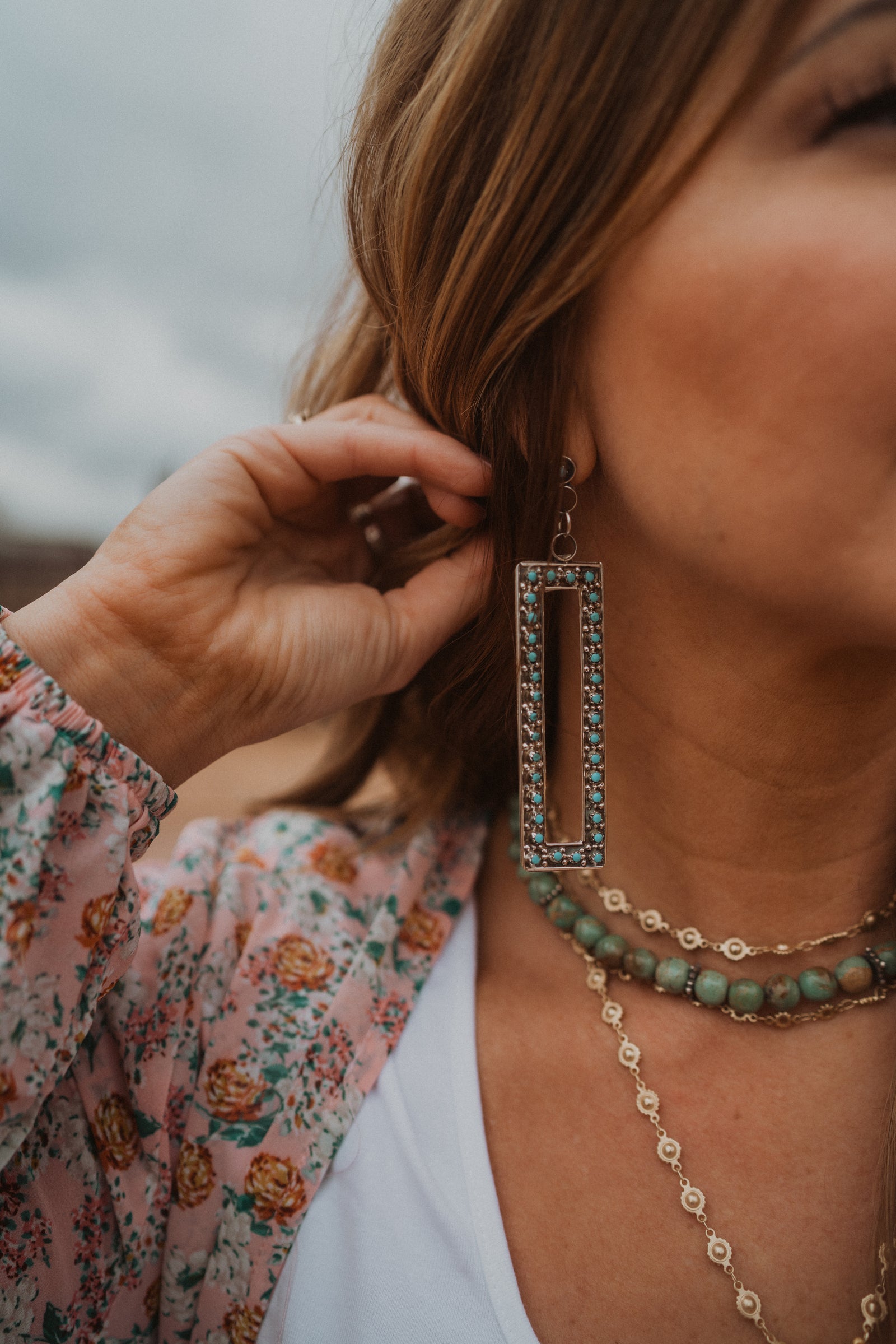 Medium Josie Earrings | Rectangle