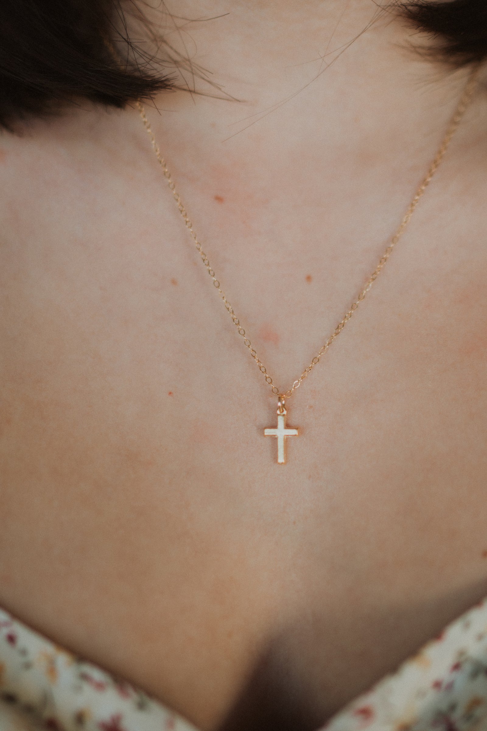 Golden Cross Necklace - FINAL SALE