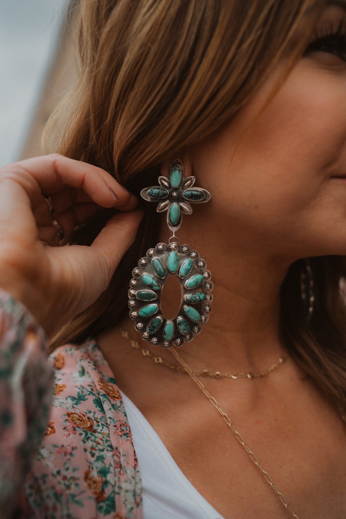 Soma Earrings | Turquoise Concho