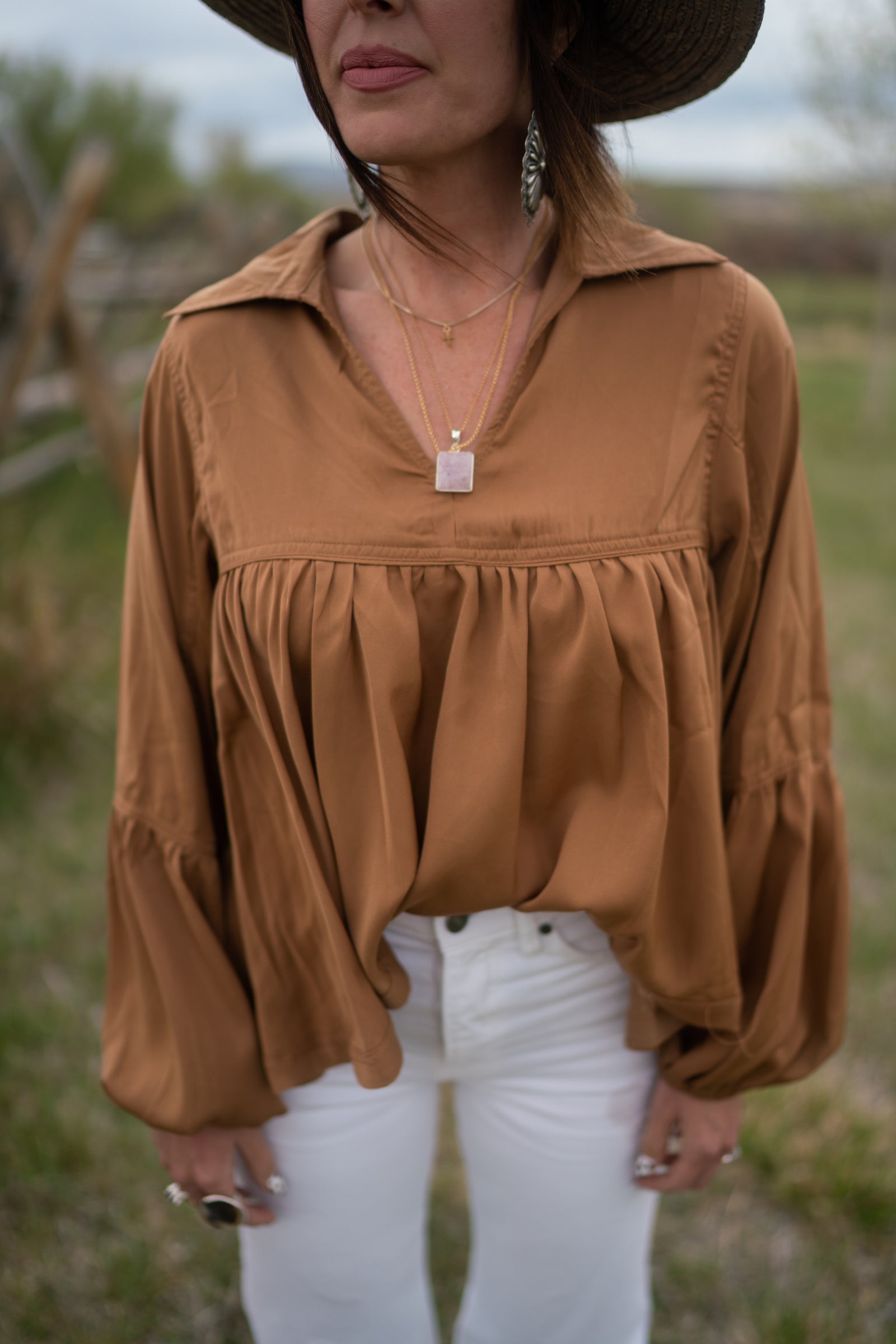 Quincey Top | Roasted Pecan - FINAL SALE