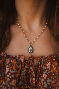 Small Initial Necklace | Fresh Water Pearls - FINAL SALE