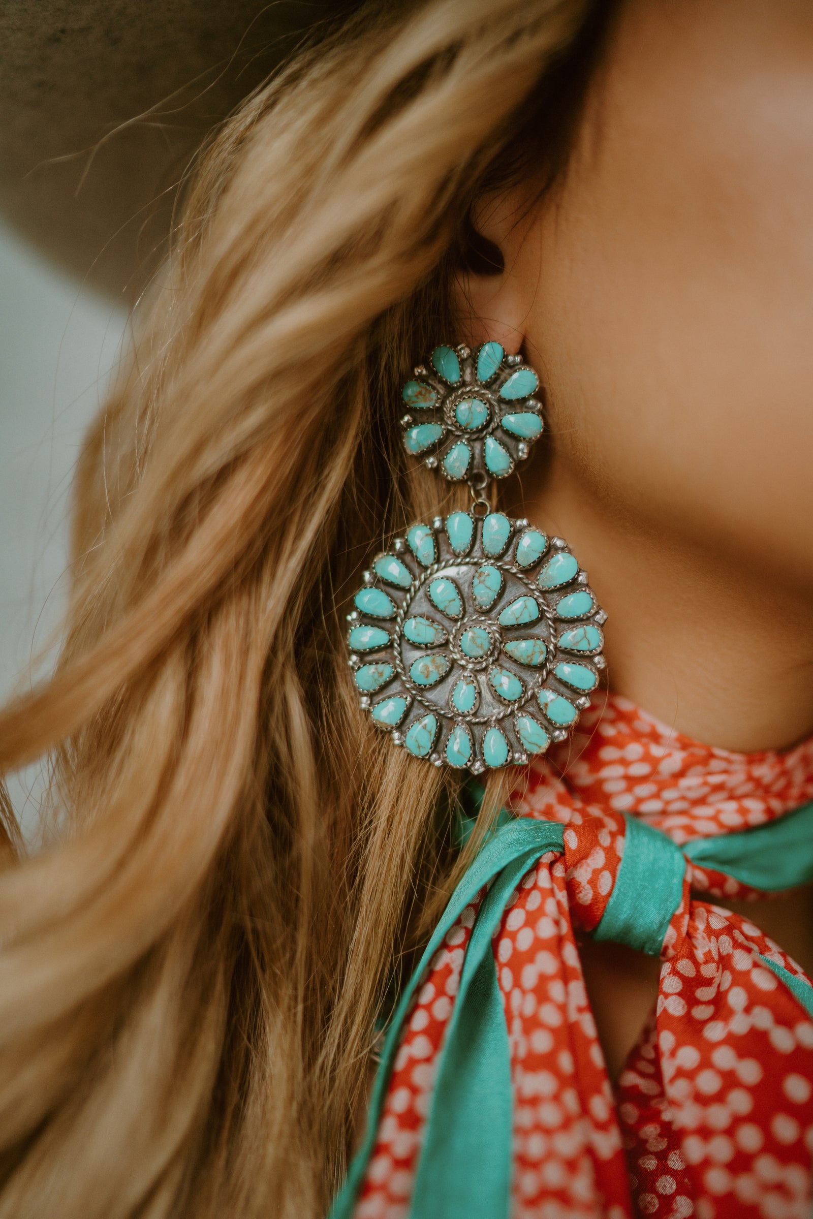 Large Cass Earrings | Turquoise