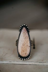 Reba Ring | Fossilized Coral