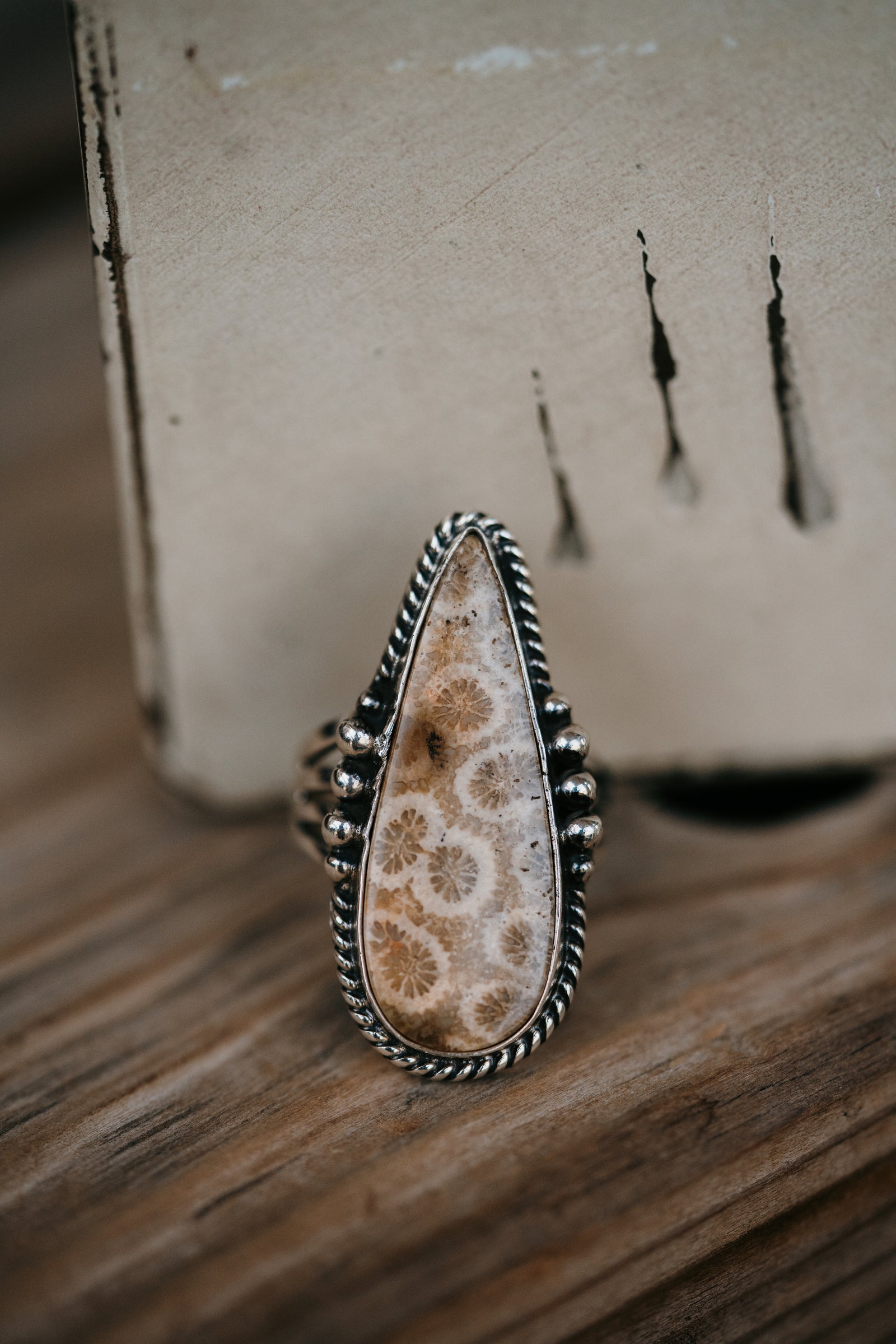 Reba Ring | Fossilized Coral