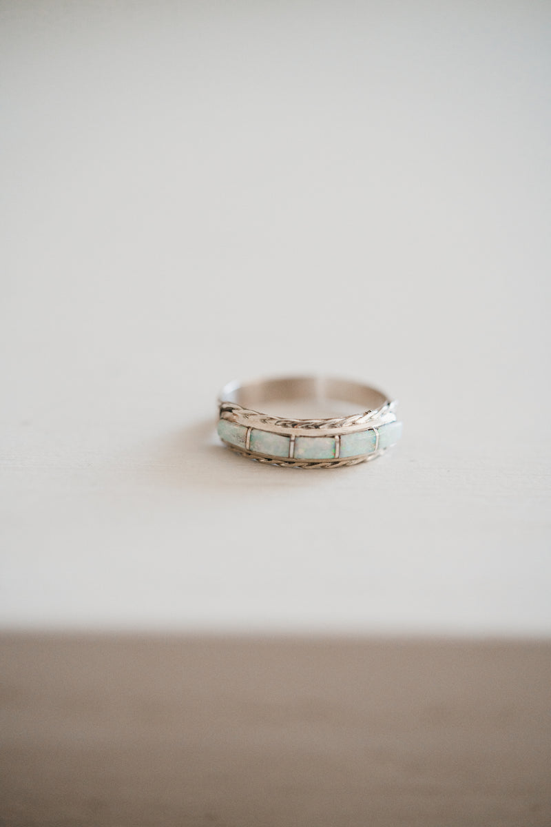 Chloe Ring | White Opal