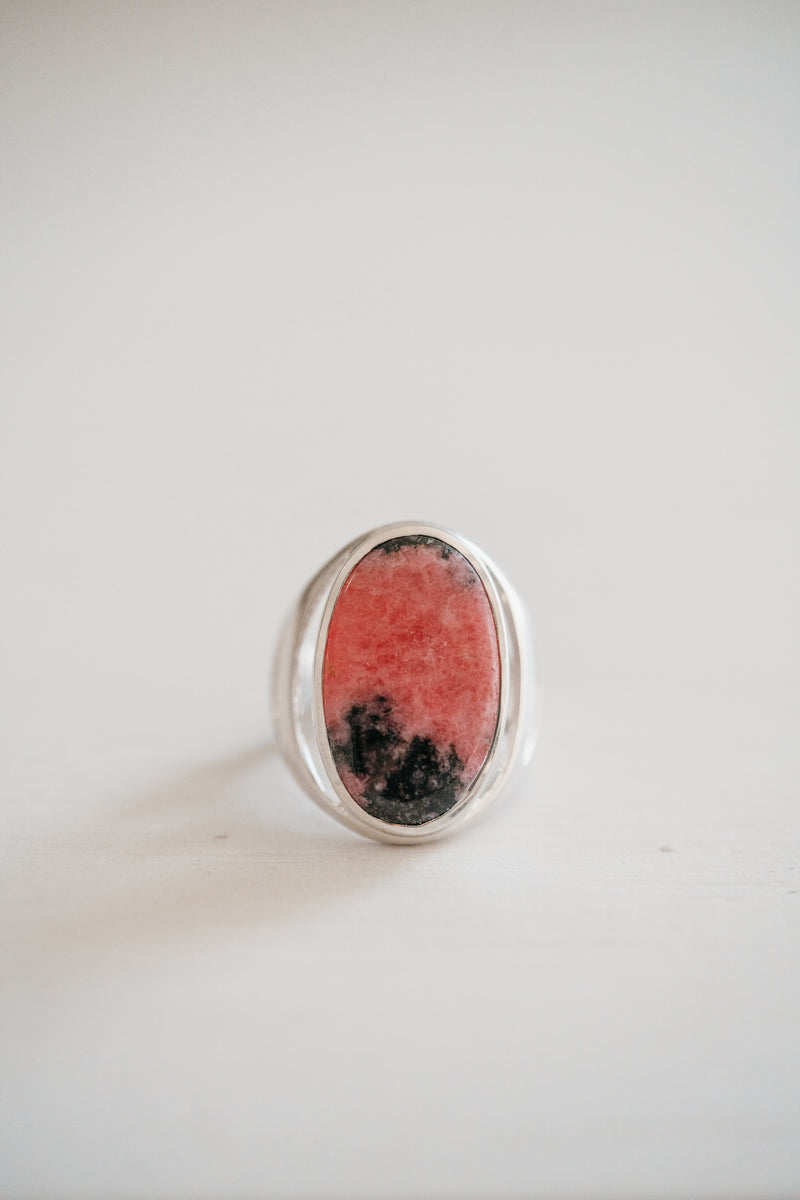 Rome Ring | Pink Rhodonite - FINAL SALE