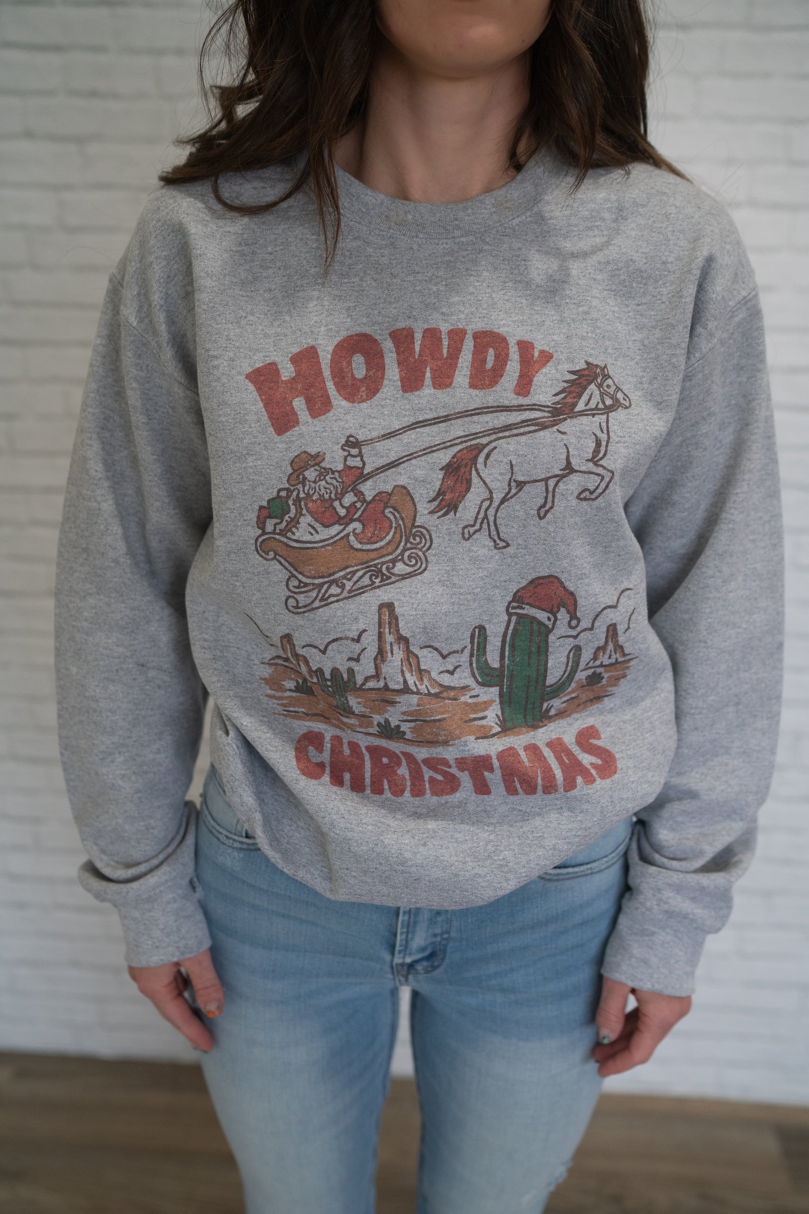 Howdy Christmas Sweatshirt + Extended Sizing - FINAL SALE