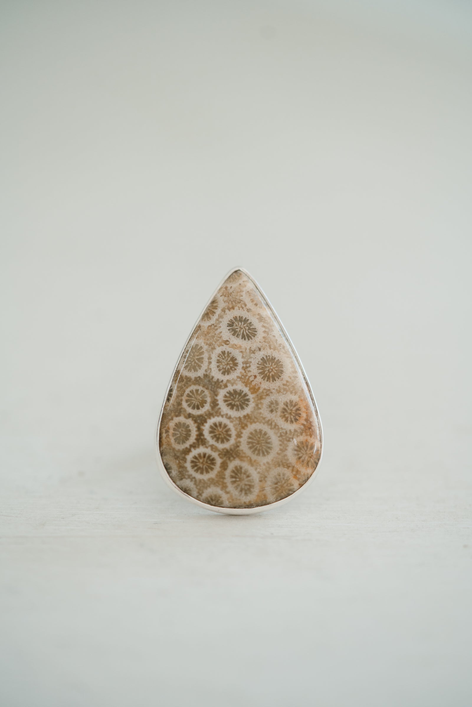 Reba Ring | #2 | Fossilized Coral - FINAL SALE