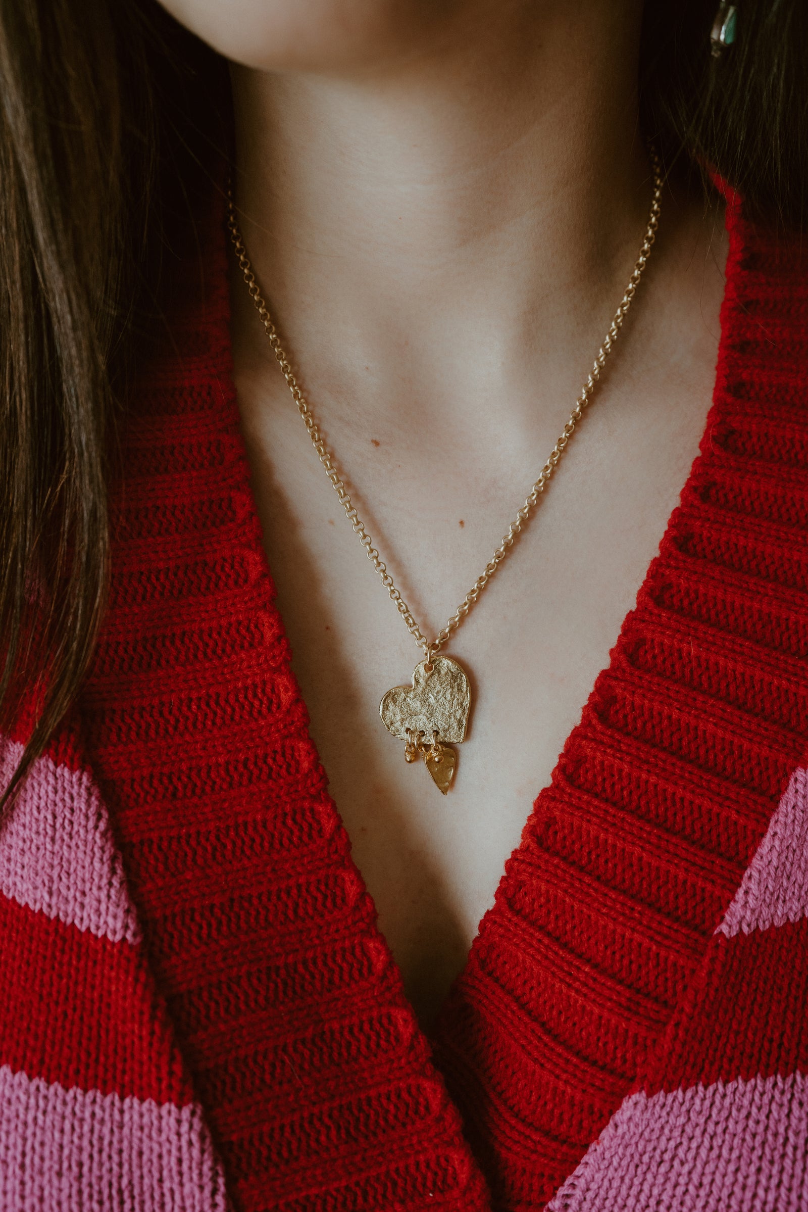 Golden Hearts Necklace - FINAL SALE